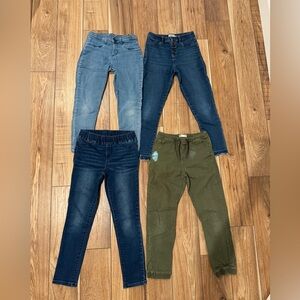 Girls jeans and joggers, size 10-12. Levi’s, Osh Kosh, Cat & Jack, and Carter’s